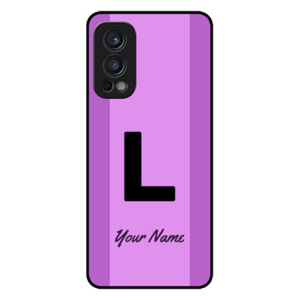 Nord 2 5G Custom Glass Phone Case - Tricolor custom text Design Nord 2 5G Custom Glass Phone Case - Tricolor custom text Design