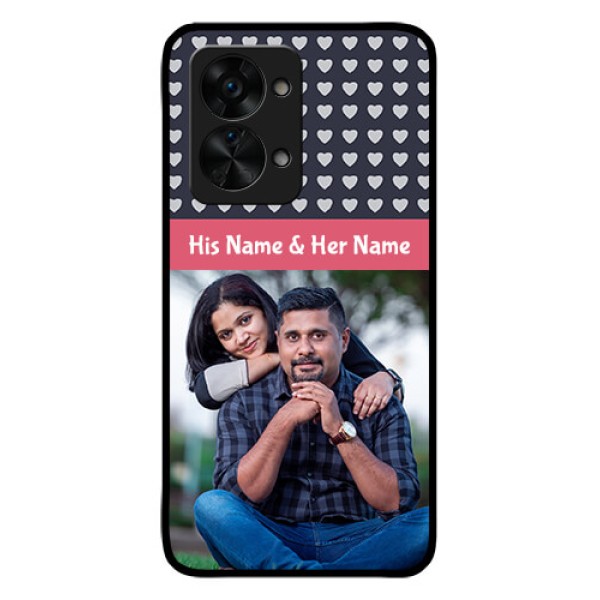 OnePlus Nord 2T 5G Custom Glass Mobile Case - Love Symbols Design