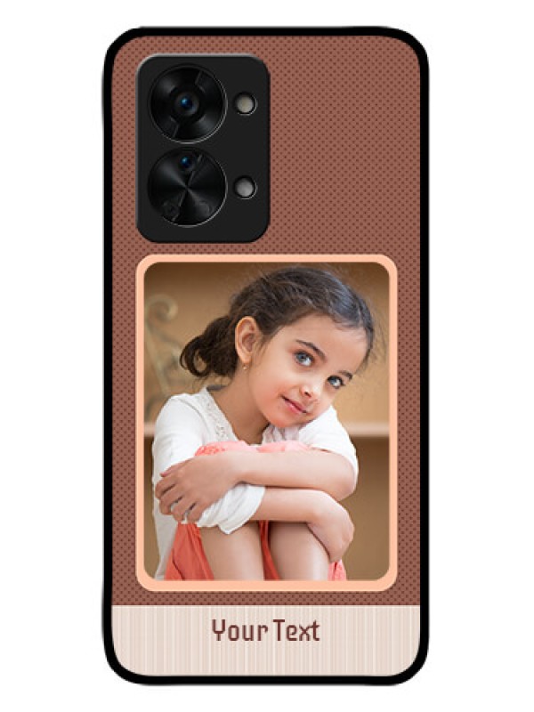 Custom OnePlus Nord 2T 5G Custom Glass Phone Case - Simple Pic Upload Design