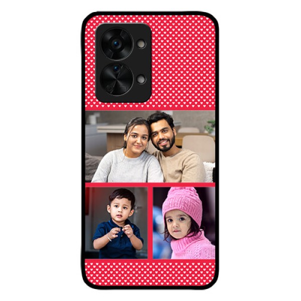 OnePlus Nord 2T 5G Personalized Glass Phone Case - Bulk Pic Upload Design