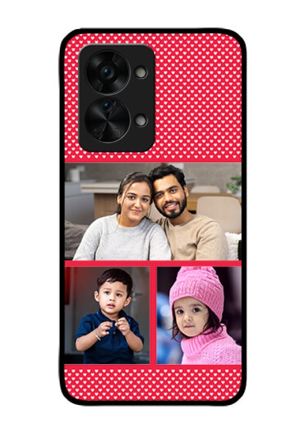 OnePlus Nord 2T 5G Personalized Glass Phone Case - Bulk Pic Upload Design