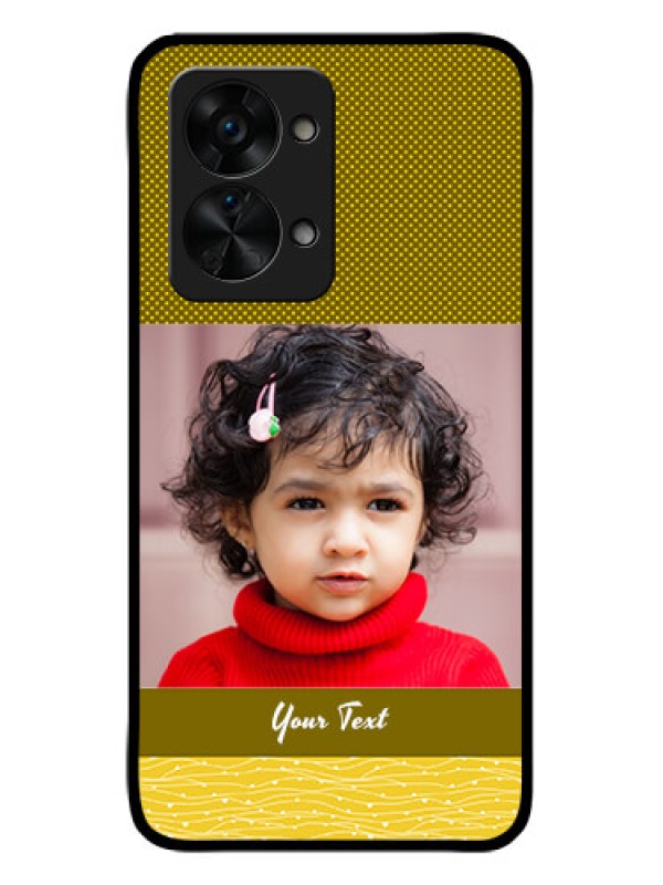 Custom OnePlus Nord 2T 5G Custom Glass Phone Case - Simple Green Color Design