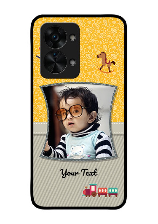 OnePlus Nord 2T 5G Personalized Glass Phone Case - Baby Picture Upload Design