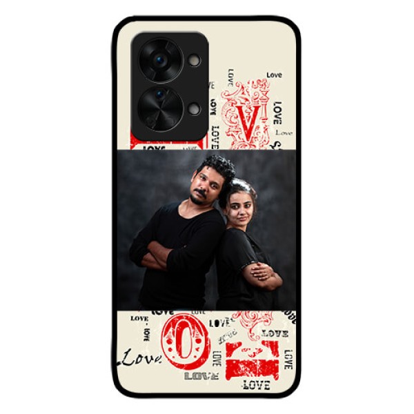 OnePlus Nord 2T 5G Photo Printing on Glass Case - Trendy Love Design Case OnePlus Nord 2T 5G Photo Printing on Glass Case - Trendy Love Design Case