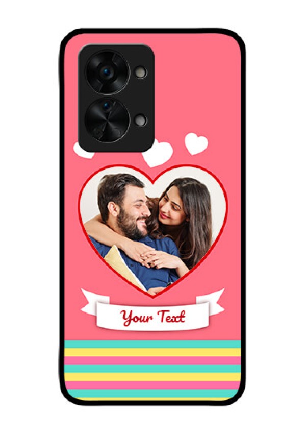 OnePlus Nord 2T 5G Photo Printing on Glass Case - Love Doodle Design