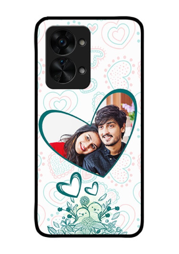 OnePlus Nord 2T 5G Photo Printing on Glass Case - Premium Couple Design