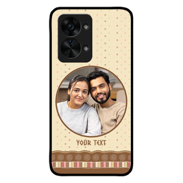 OnePlus Nord 2T 5G Custom Glass Mobile Case - Brown Dotted Mobile Case Design OnePlus Nord 2T 5G Custom Glass Mobile Case - Brown Dotted Mobile Case Design