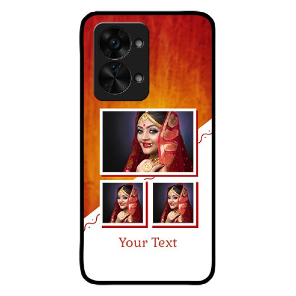 OnePlus Nord 2T 5G Custom Glass Phone Case - Wedding Memories Design
