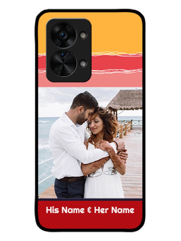 Custom OnePlus Nord 2T 5G Custom Glass Mobile Case - Colorful Case Design