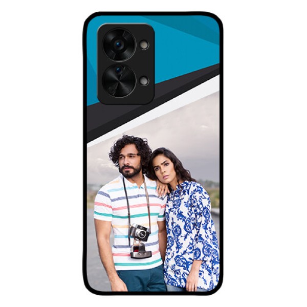 OnePlus Nord 2T 5G Photo Printing on Glass Case - Simple Pattern Photo Upload Design