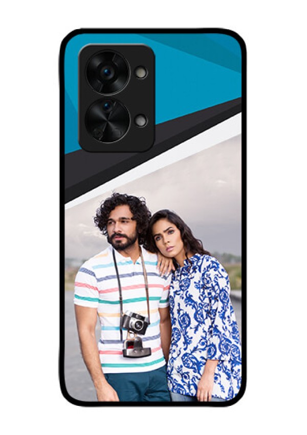 OnePlus Nord 2T 5G Photo Printing on Glass Case - Simple Pattern Photo Upload Design