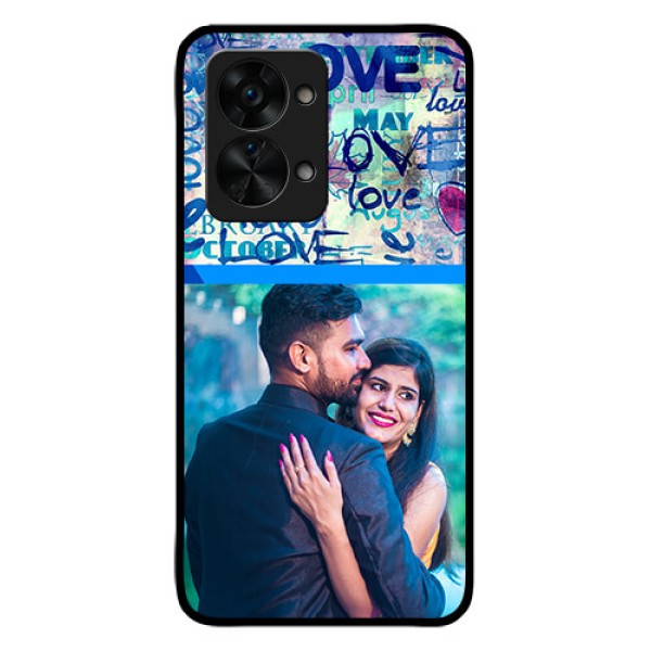 OnePlus Nord 2T 5G Custom Glass Mobile Case - Colorful Love Design