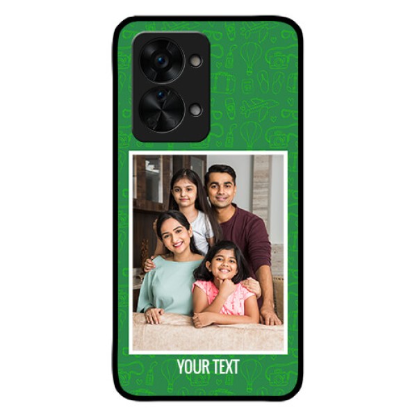 OnePlus Nord 2T 5G Personalized Glass Phone Case - Picture Upload Design