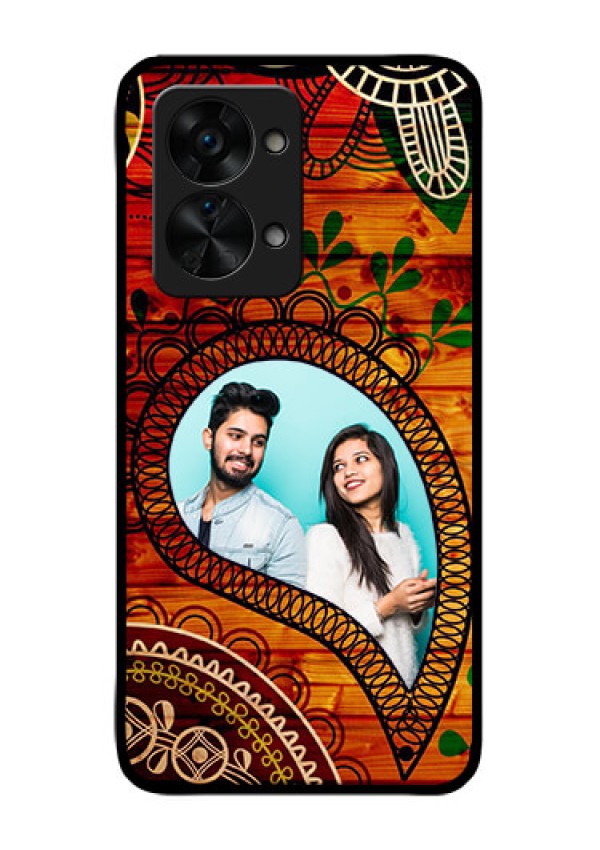 OnePlus Nord 2T 5G Personalized Glass Phone Case - Abstract Colorful Design