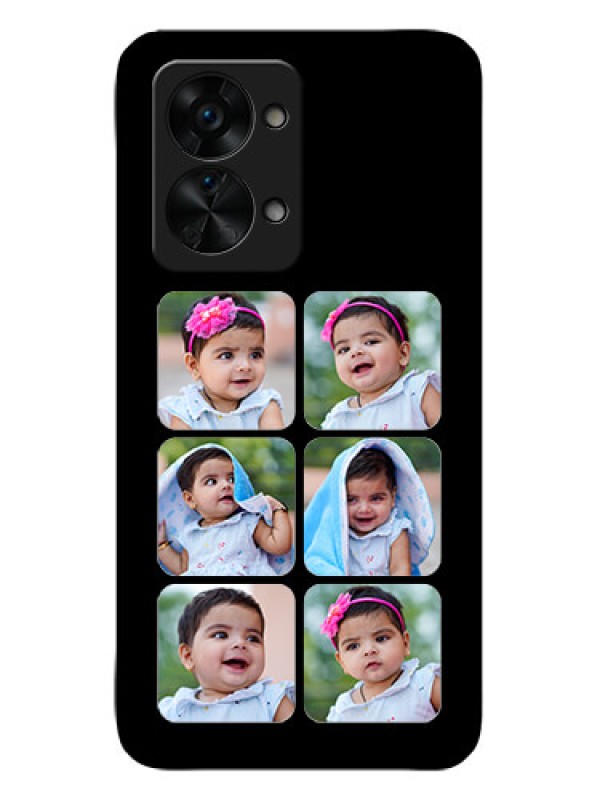 Custom OnePlus Nord 2T 5G Photo Printing on Glass Case - Multiple Pictures Design
