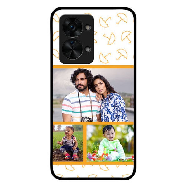 OnePlus Nord 2T 5G Custom Glass Mobile Case - Yellow Pattern Design