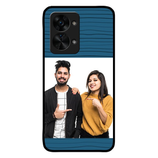 OnePlus Nord 2T 5G Custom Glass Phone Case - Blue Pattern Cover Design OnePlus Nord 2T 5G Custom Glass Phone Case - Blue Pattern Cover Design