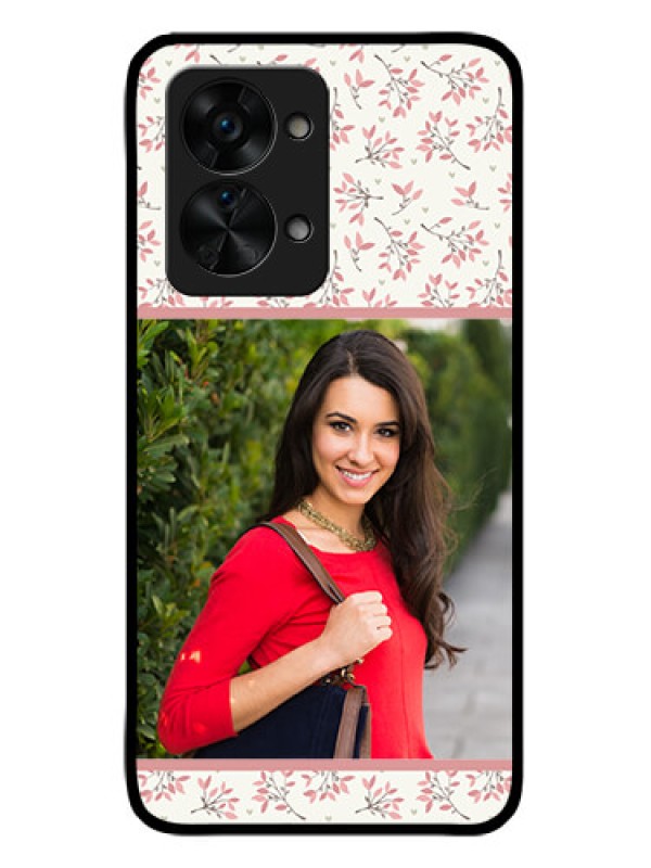 Custom OnePlus Nord 2T 5G Custom Glass Phone Case - Premium Floral Design