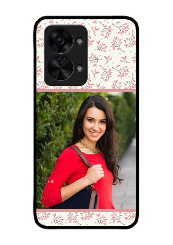 OnePlus Nord 2T 5G Custom Glass Phone Case - Premium Floral Design