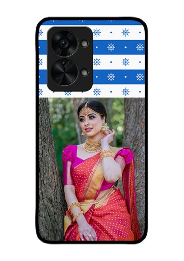 OnePlus Nord 2T 5G Photo Printing on Glass Case - Snow Pattern Design