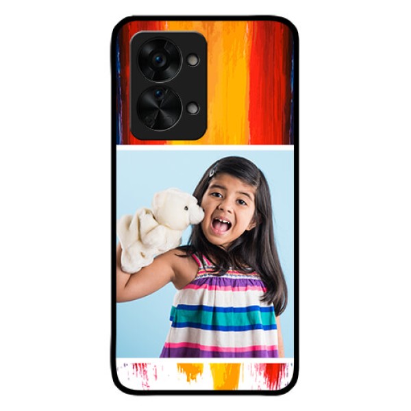 OnePlus Nord 2T 5G Personalized Glass Phone Case - Multi Color Design