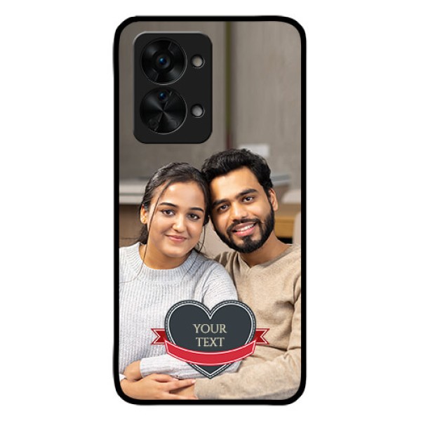 OnePlus Nord 2T 5G Custom Glass Phone Case - Just Married Couple Design