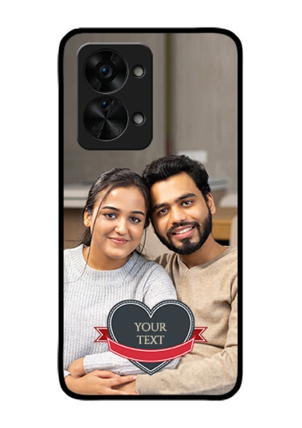 OnePlus Nord 2T 5G Custom Glass Phone Case - Just Married Couple Design