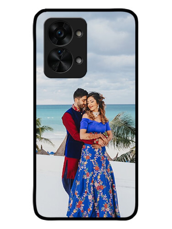 Custom OnePlus Nord 2T 5G Photo Printing on Glass Case - Upload Full Picture Design