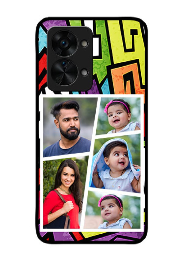 OnePlus Nord 2T 5G Custom Glass Phone Case - Graffiti pattern Design