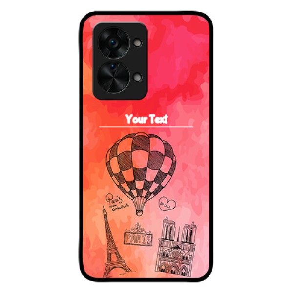 OnePlus Nord 2T 5G Custom Glass Phone Case - Paris Theme Design