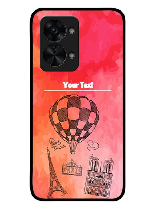 Custom OnePlus Nord 2T 5G Custom Glass Phone Case - Paris Theme Design
