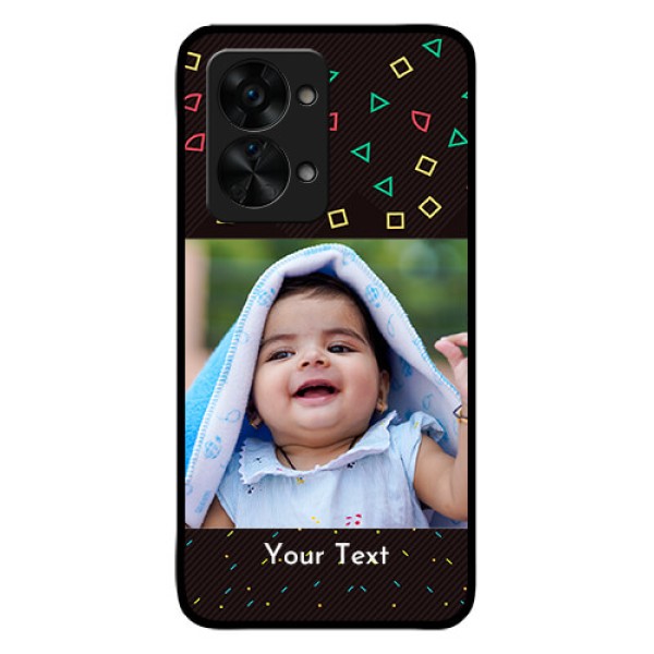 OnePlus Nord 2T 5G Custom Glass Phone Case - with confetti birthday design OnePlus Nord 2T 5G Custom Glass Phone Case - with confetti birthday design
