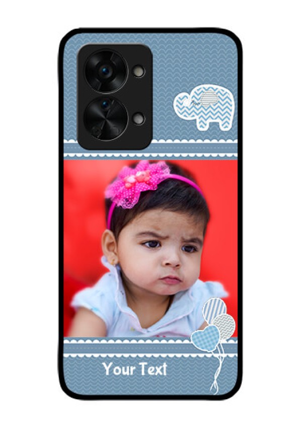 OnePlus Nord 2T 5G Photo Printing on Glass Case - with Kids Pattern Design