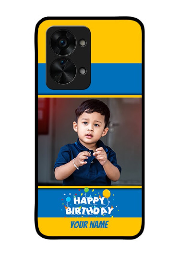 OnePlus Nord 2T 5G Custom Glass Mobile Case - Birthday Wishes Design