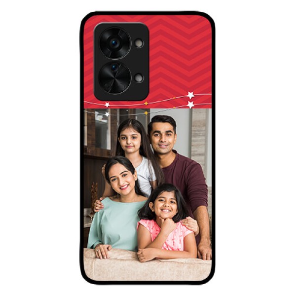 OnePlus Nord 2T 5G Personalized Glass Phone Case - Happy Family Design