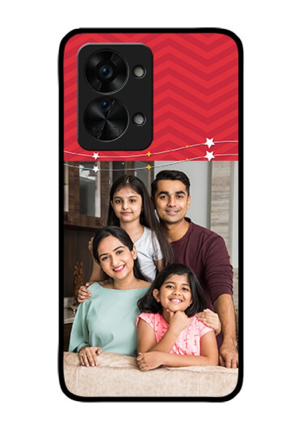 OnePlus Nord 2T 5G Personalized Glass Phone Case - Happy Family Design
