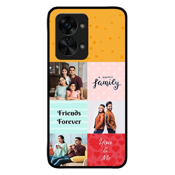 OnePlus Nord 2T 5G Personalized Glass Phone Case - Images with Quotes Design