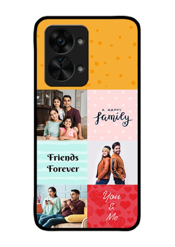 OnePlus Nord 2T 5G Personalized Glass Phone Case - Images with Quotes Design