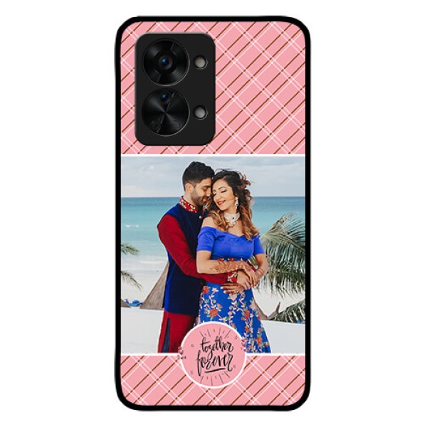 OnePlus Nord 2T 5G Personalized Glass Phone Case - Together Forever Design OnePlus Nord 2T 5G Personalized Glass Phone Case - Together Forever Design