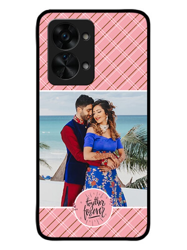 Custom OnePlus Nord 2T 5G Personalized Glass Phone Case - Together Forever Design