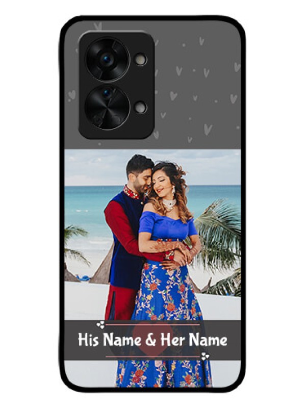 Custom OnePlus Nord 2T 5G Custom Glass Mobile Case - Buy Love Design with Photo Online
