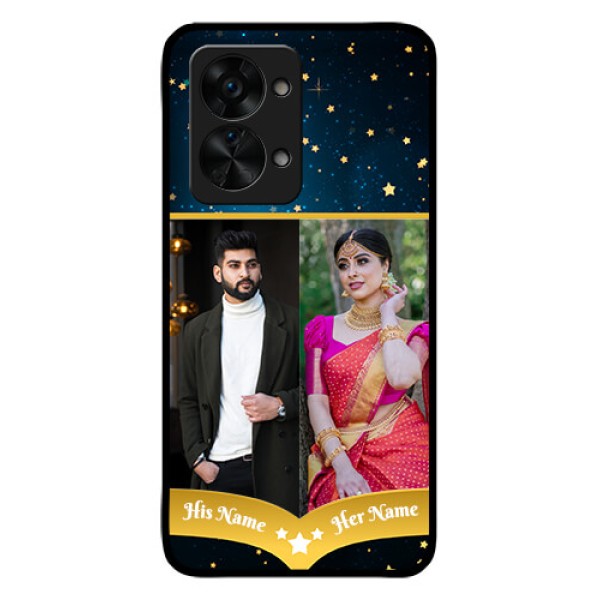 OnePlus Nord 2T 5G Custom Glass Phone Case - Galaxy Stars Backdrop Design OnePlus Nord 2T 5G Custom Glass Phone Case - Galaxy Stars Backdrop Design