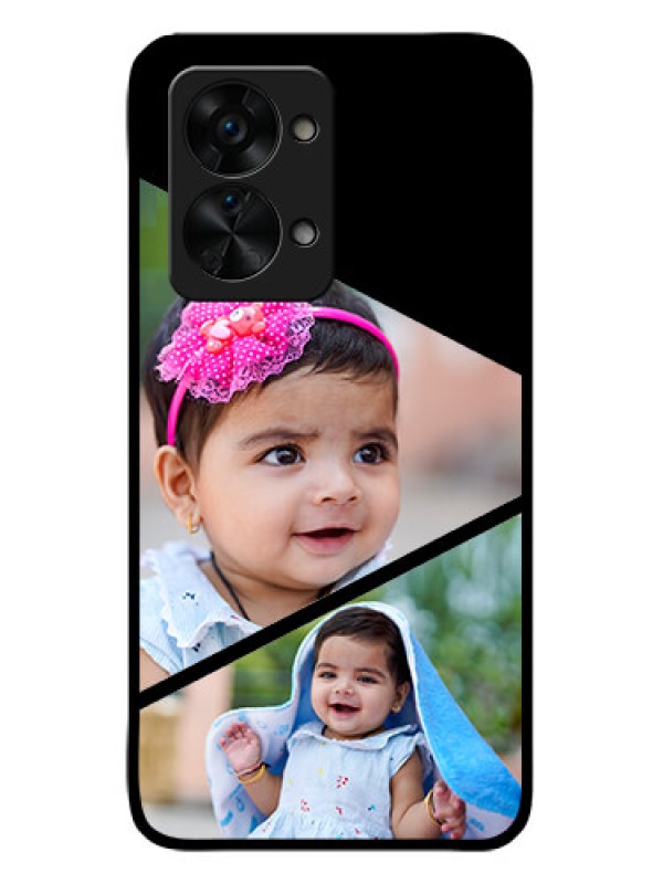 Custom OnePlus Nord 2T 5G Custom Glass Phone Case - Semi Cut Design