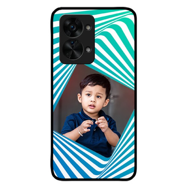 OnePlus Nord 2T 5G Personalized Glass Phone Case - Abstract Spiral Design OnePlus Nord 2T 5G Personalized Glass Phone Case - Abstract Spiral Design