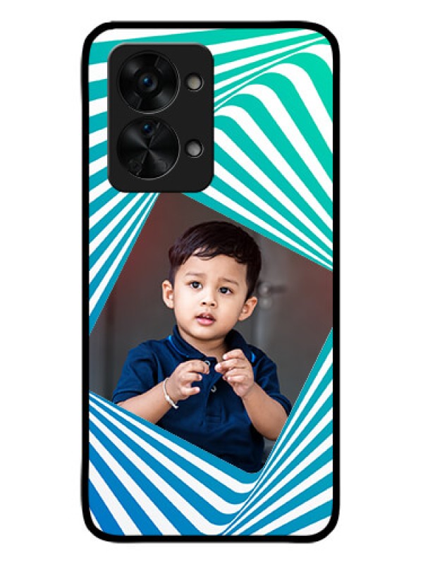 Custom OnePlus Nord 2T 5G Personalized Glass Phone Case - Abstract Spiral Design