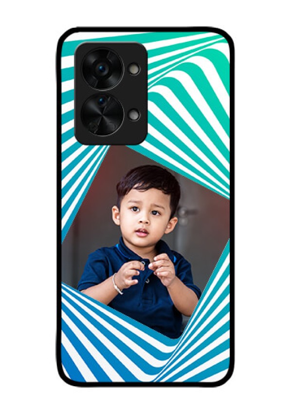 OnePlus Nord 2T 5G Personalized Glass Phone Case - Abstract Spiral Design