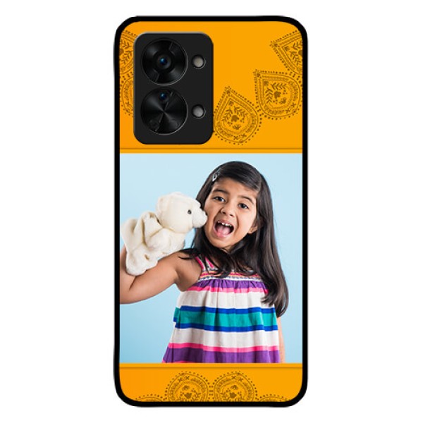 OnePlus Nord 2T 5G Personalized Glass Phone Case - Photo Wedding Design