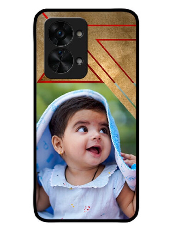 Custom OnePlus Nord 2T 5G Personalized Glass Phone Case - Gradient Abstract Texture Design