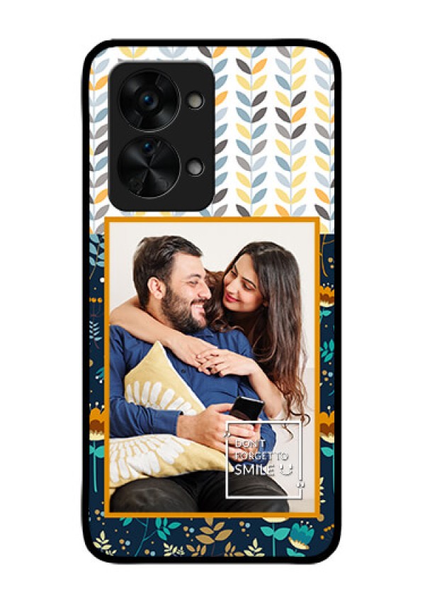 OnePlus Nord 2T 5G Custom Glass Mobile Case - Pattern Design