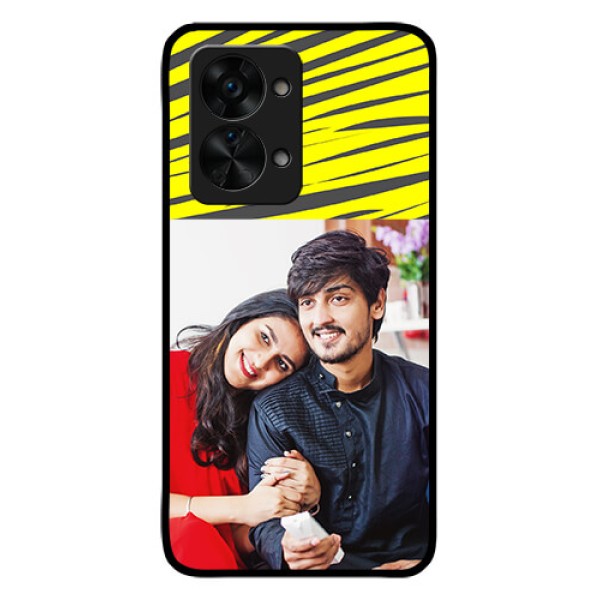 OnePlus Nord 2T 5G Photo Printing on Glass Case - Yellow Abstract Design OnePlus Nord 2T 5G Photo Printing on Glass Case - Yellow Abstract Design